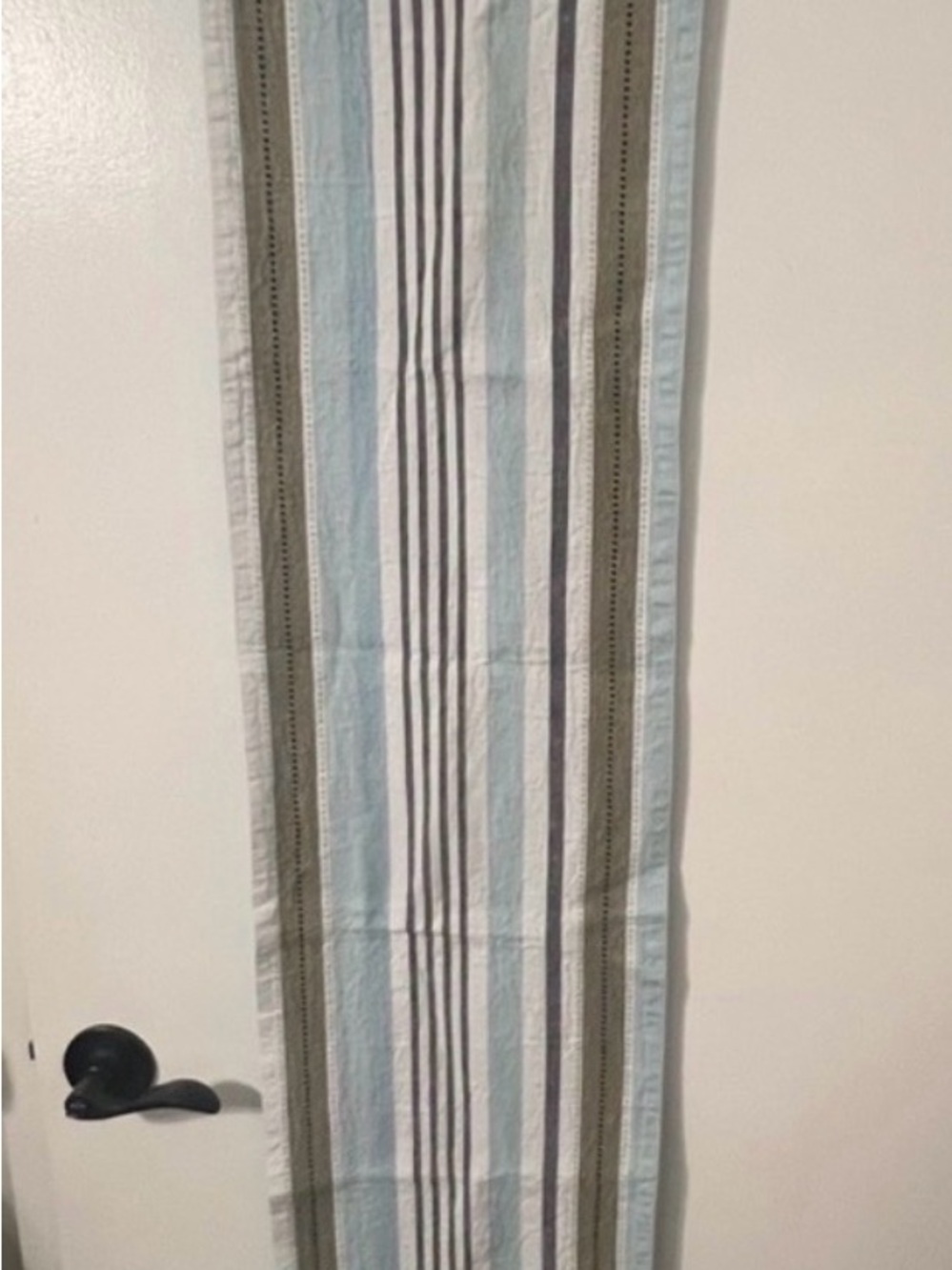 Neutral Striped Table Runner Farmhouse Coastal Decor 12 - Picture 2 of 3